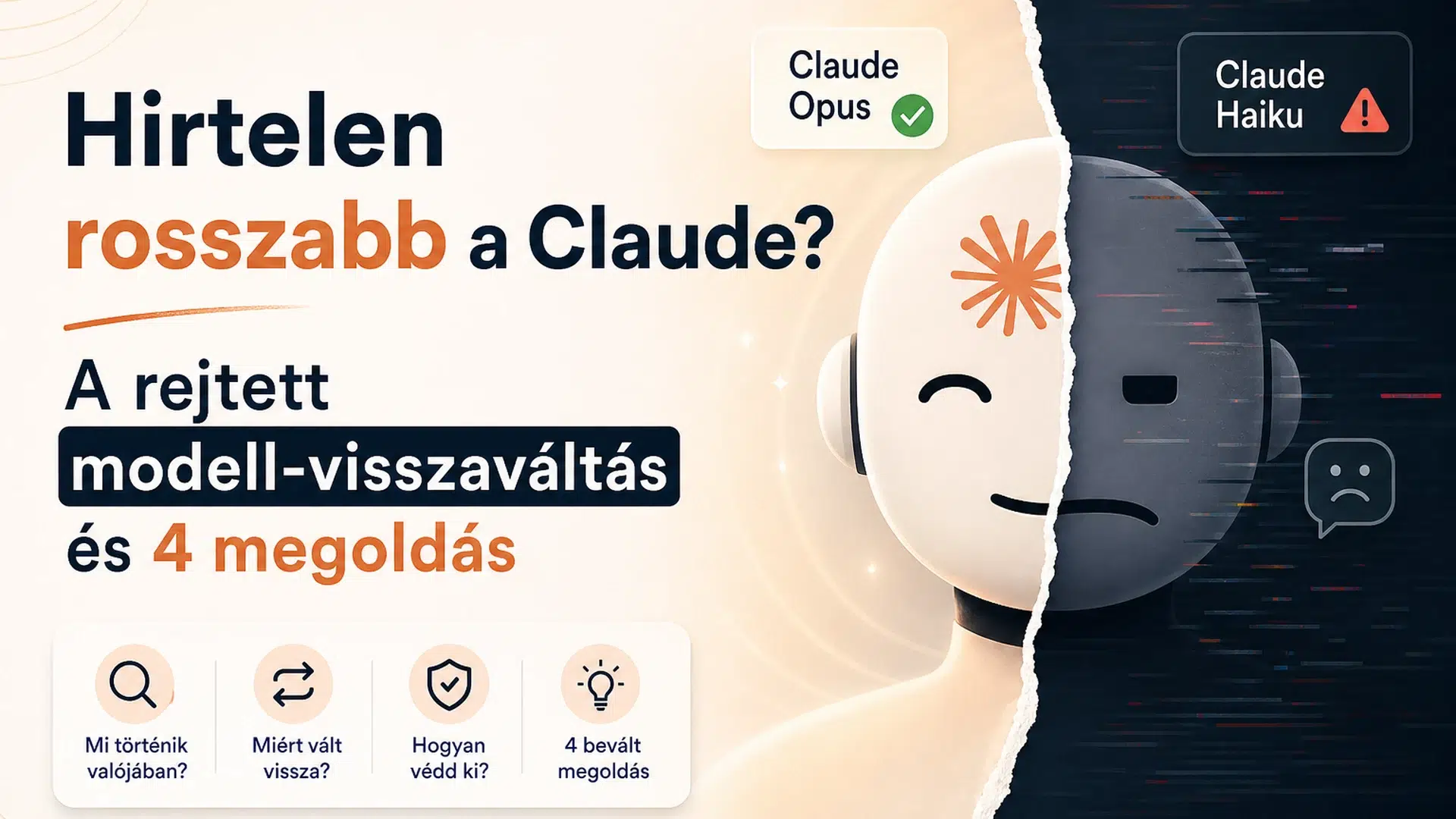 Miért rosszabb a Claude hirtelen? A rejtett modell-visszaváltás