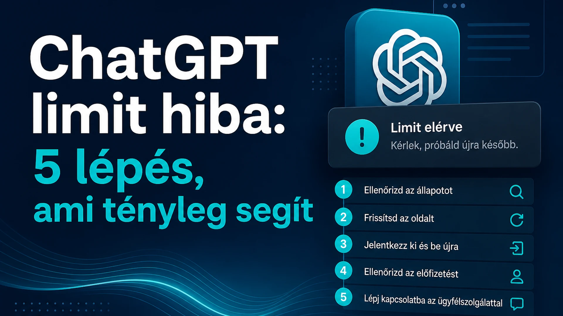 ChatGPT limit hiba