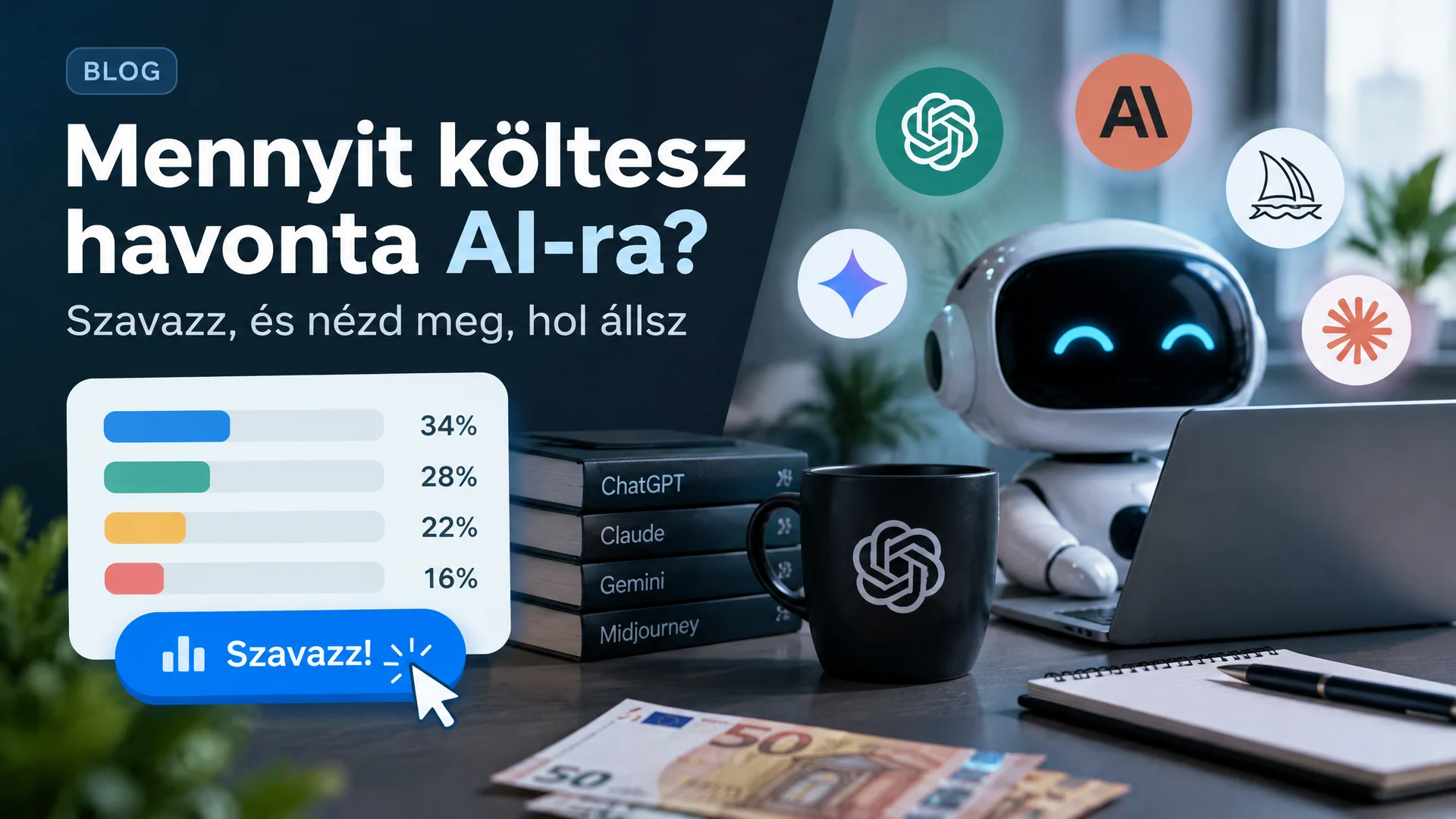 Mennyit költesz havonta AI-ra? – szavazás az AI Hírekben